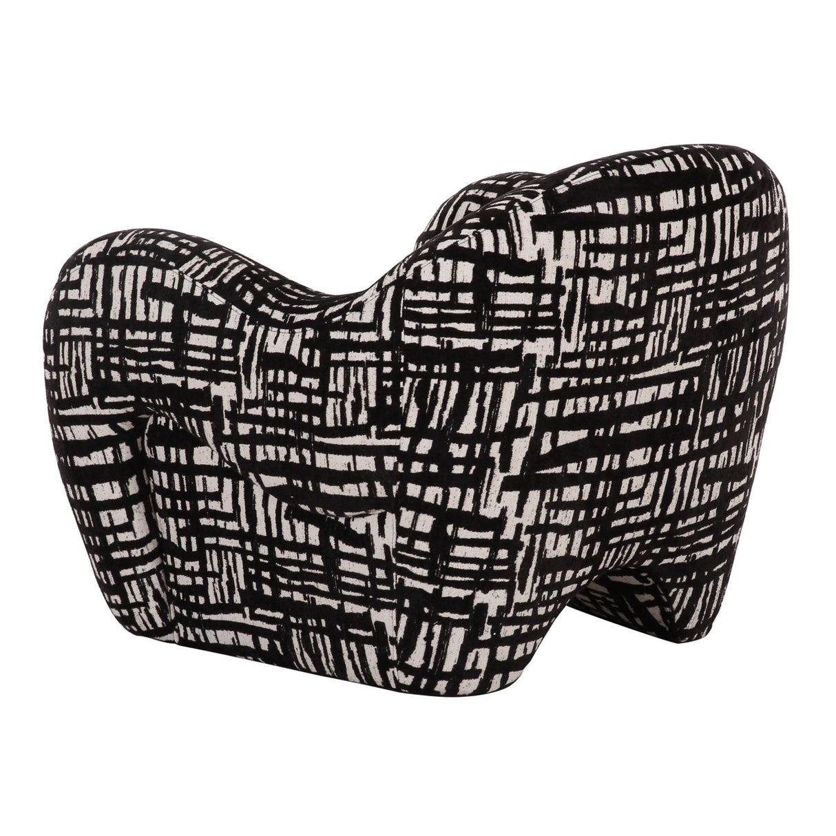 Black & Beige Patterned Accent Chair | OROA Modern Hurd | Oroa.com