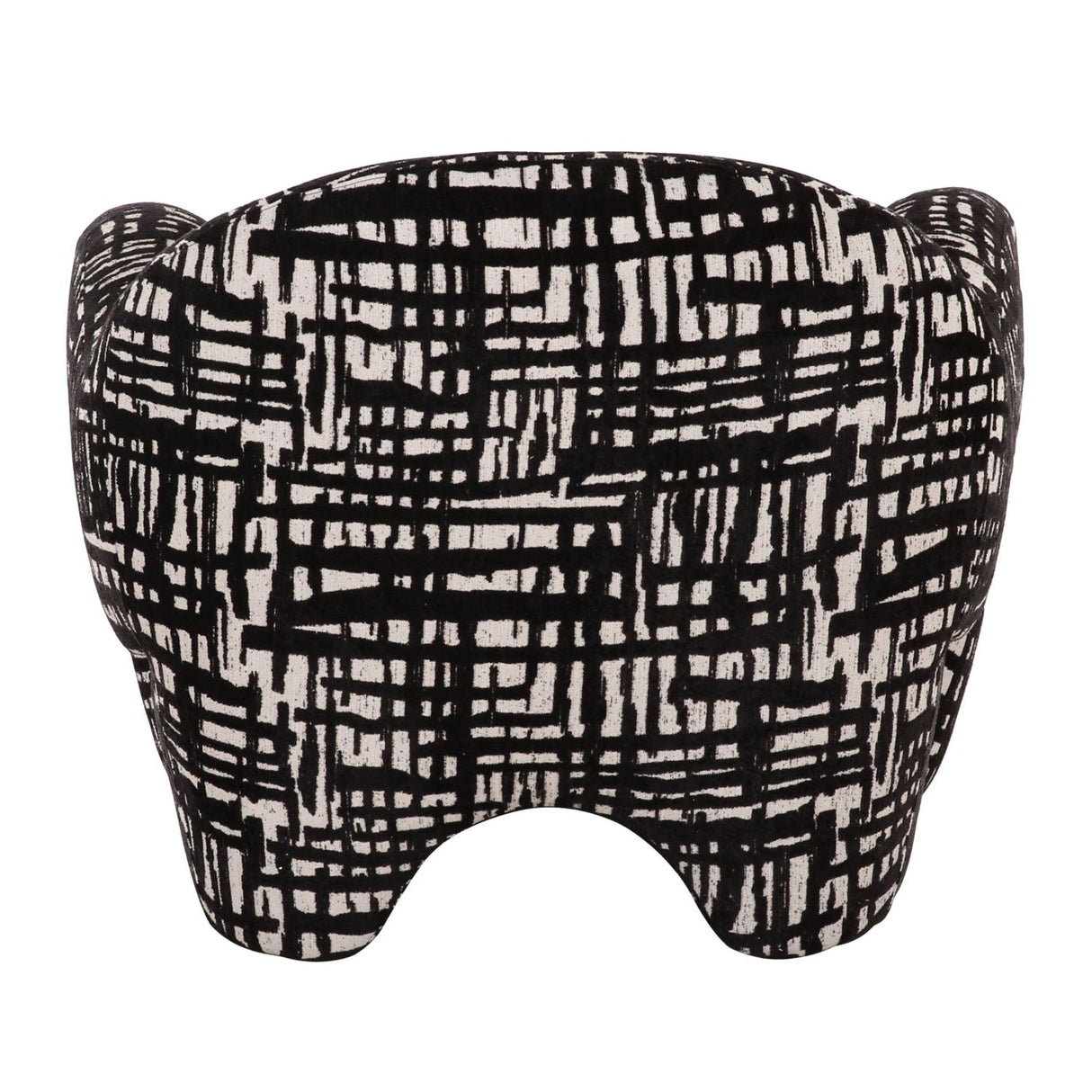 Black & Beige Patterned Accent Chair | OROA Modern Hurd | Oroa.com