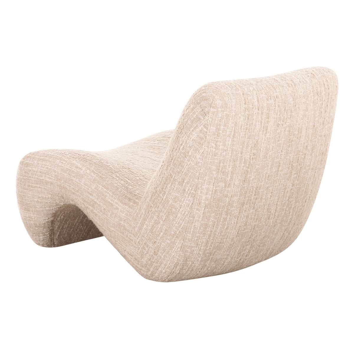 Beige Flowy Armless Accent Chair | OROA Modern Spiro | Oroa.com