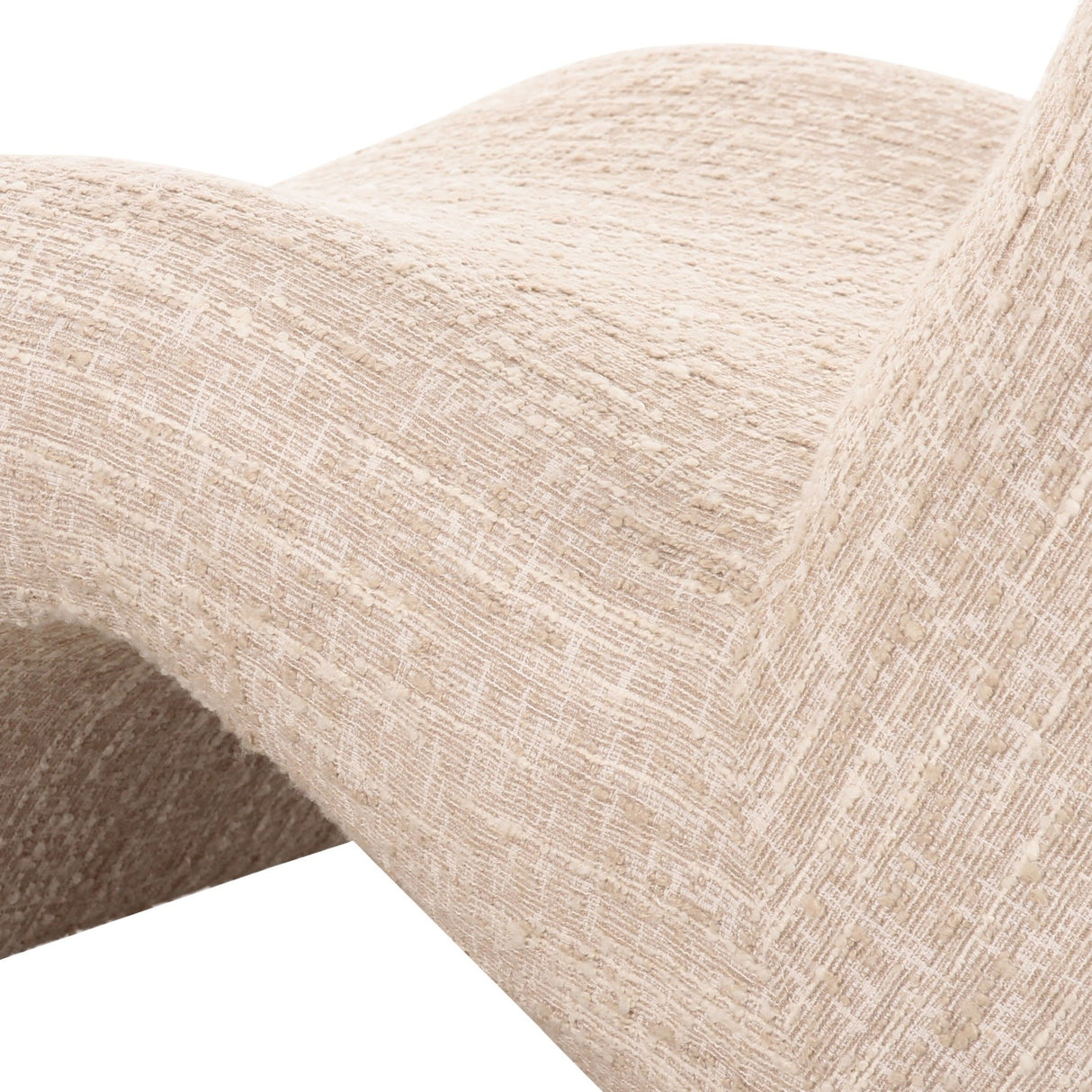 Beige Flowy Armless Accent Chair | OROA Modern Spiro | Oroa.com