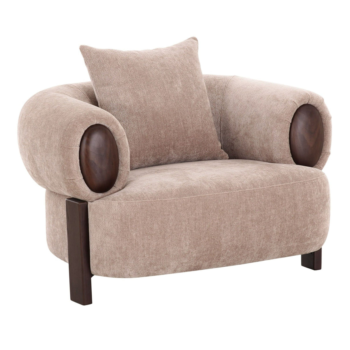 Modern Tan Accent Chair | OROA Modern Arnaud | Oroa.com