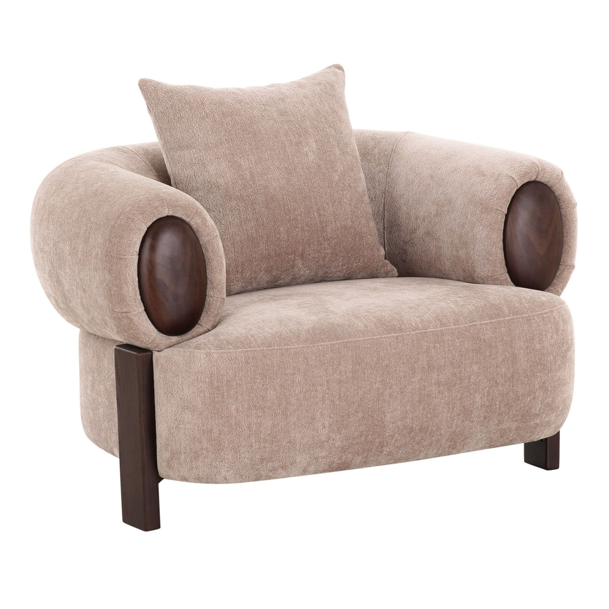 Modern Tan Accent Chair | Oroa.com