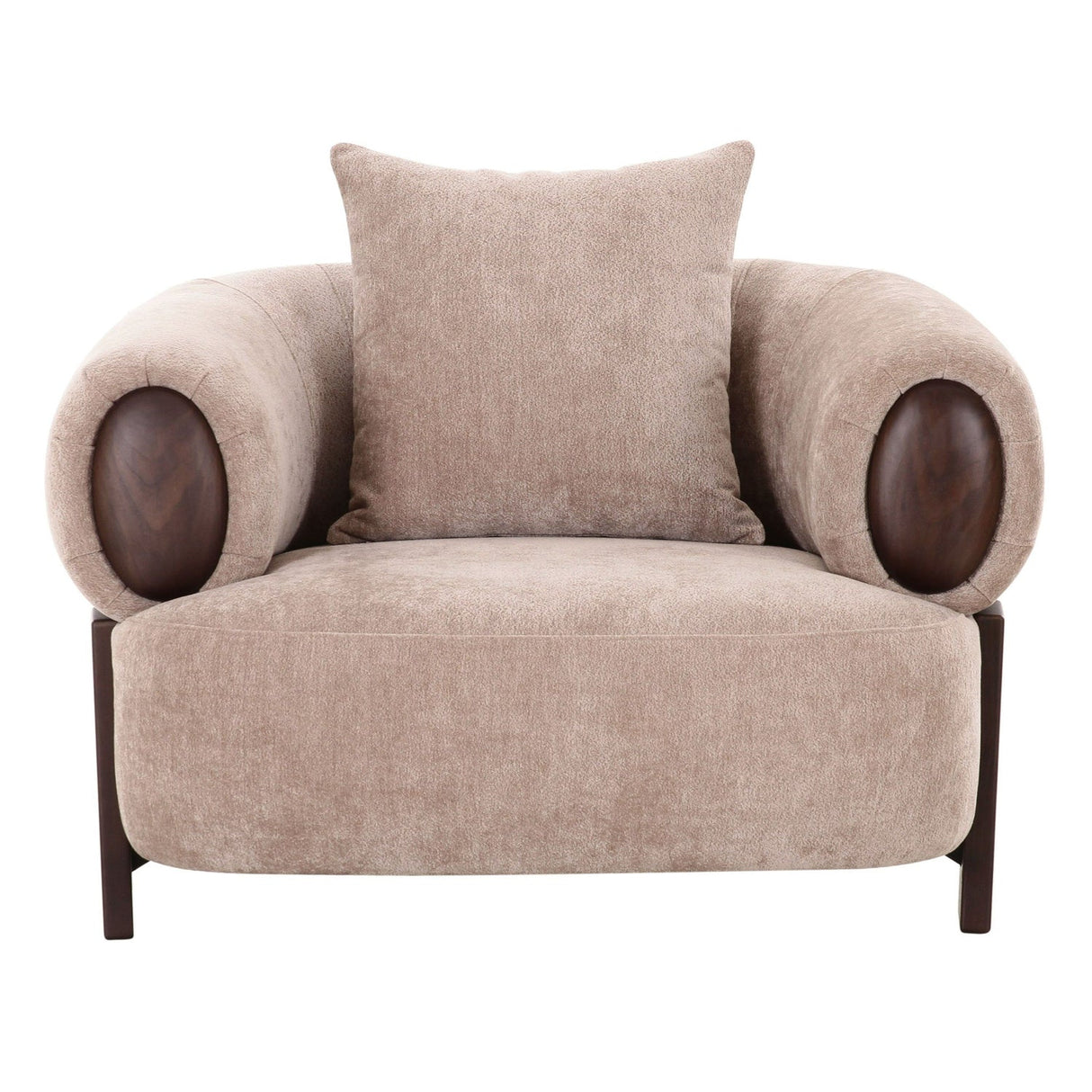 Modern Tan Accent Chair | OROA Modern Arnaud | Oroa.com