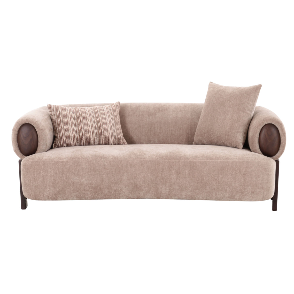 Modern Tan Loveseat | Oroa.com