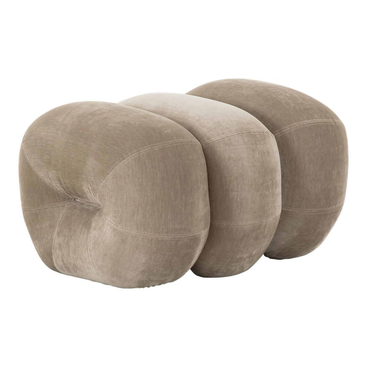 Taupe Fabric Ottoman | OROA Modern Archie | Oroa.com