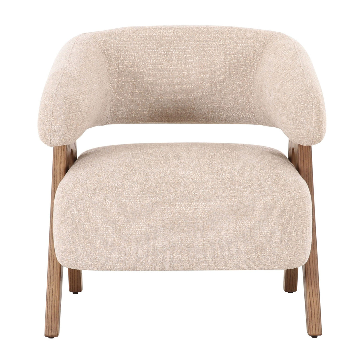 Ash Framed Beige Accent Chair | OROA Modern Brock | Oroa.com