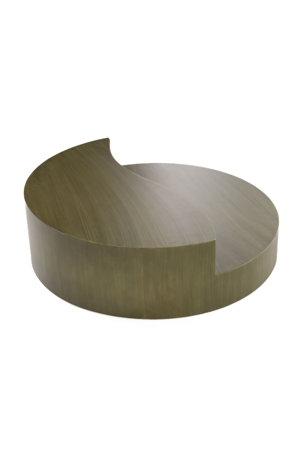 Gray Brass Tiered Coffee Table | OROA Modern Avocet | Oroa.com
