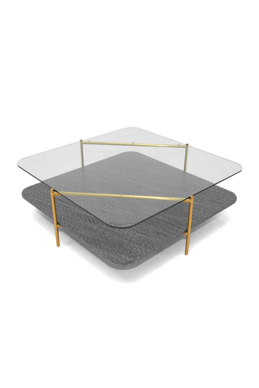 Gold-Framed Glass Coffee Table | OROA Modern Cari | Oroa.com