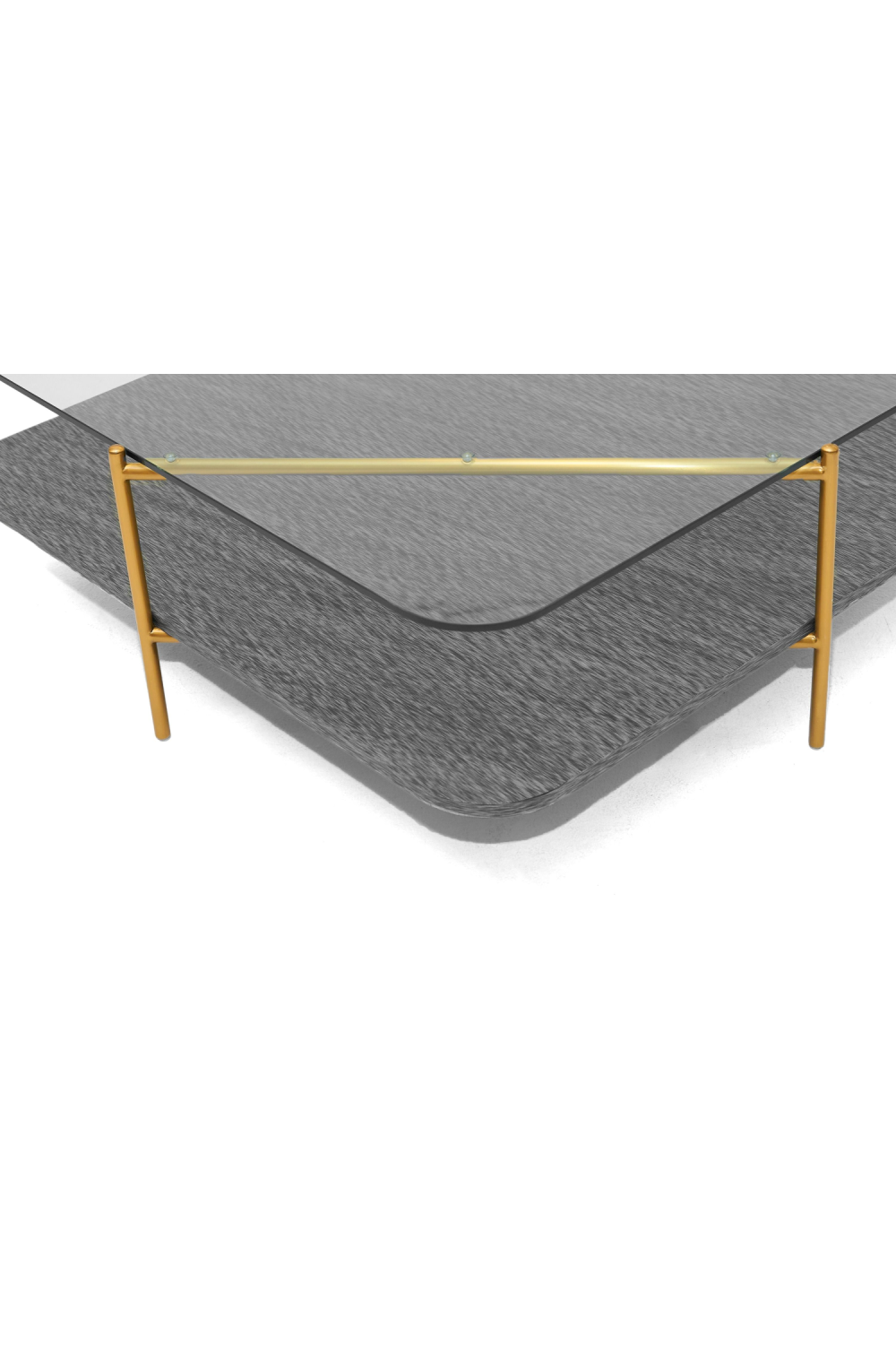 Gold-Framed Glass Coffee Table | OROA Modern Cari | Oroa.com