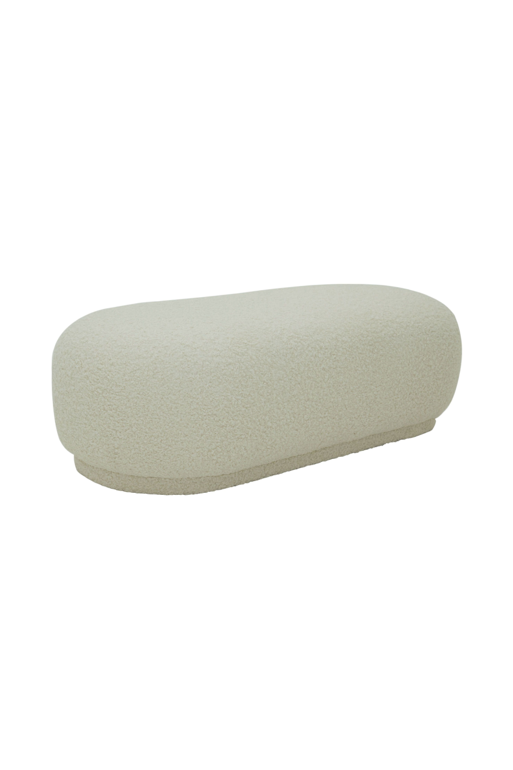 White Sherpa Ottoman | OROA Modern Kael | Oroa.com