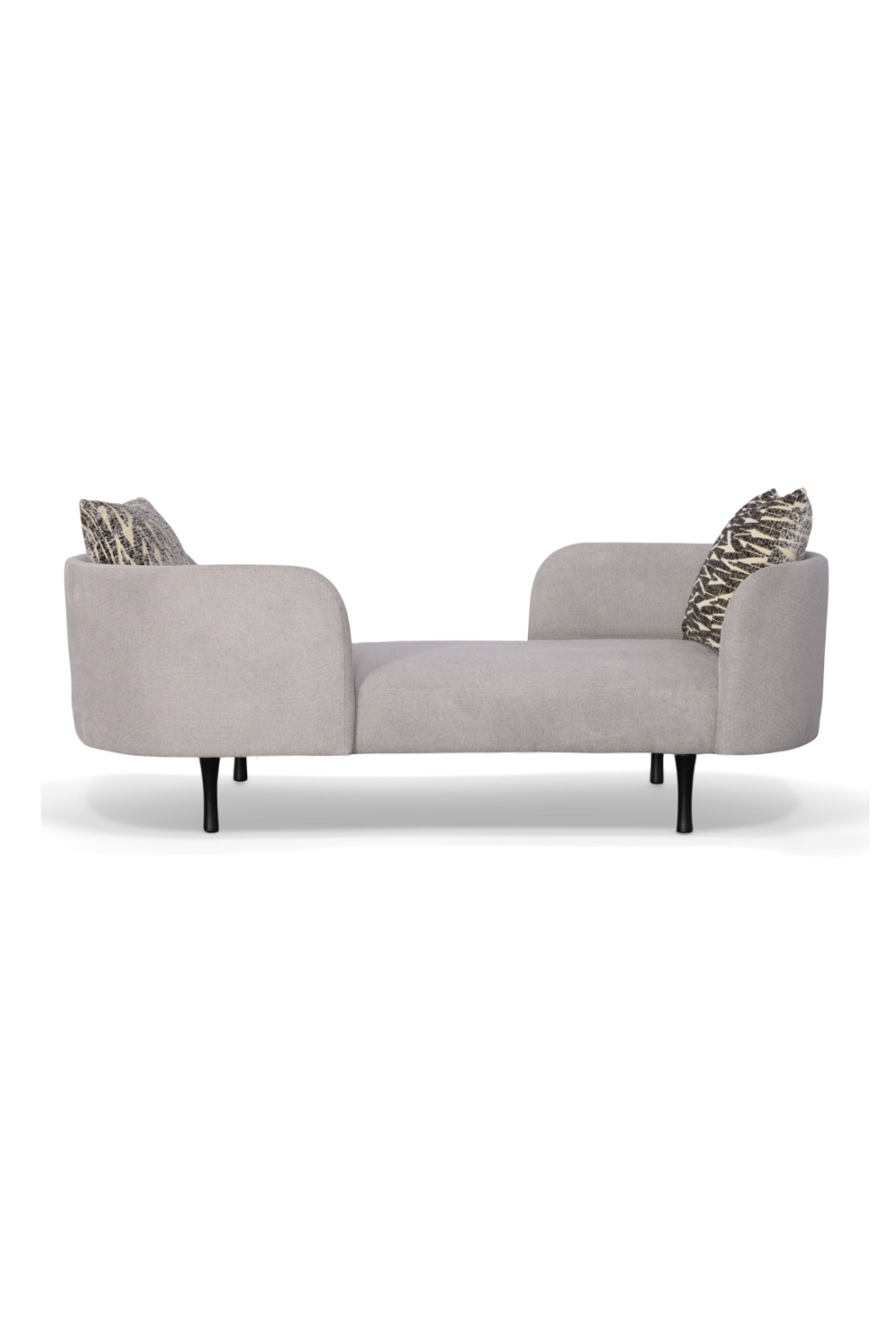 Gray 2-Seater Chaise Lounge | OROA Modern Jamie | Oroa.com