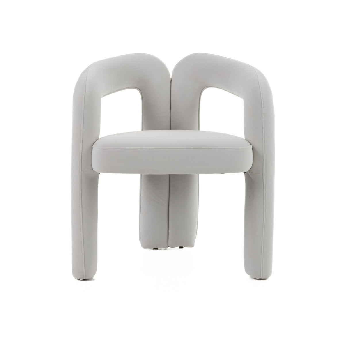 White Velvet Dining Chair | OROA Modern Ellen