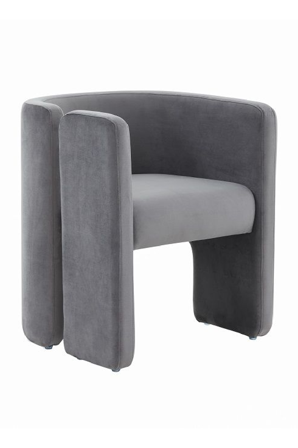 Gray Velvet Accent Chair | OROA Modern Tirta | Oroa.com