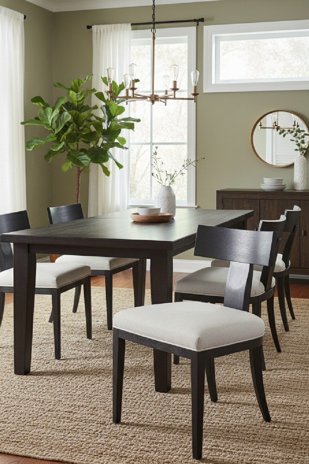 Black Walnut Dining Chairs (2) | OROA Modern Fabien | Oroa.com