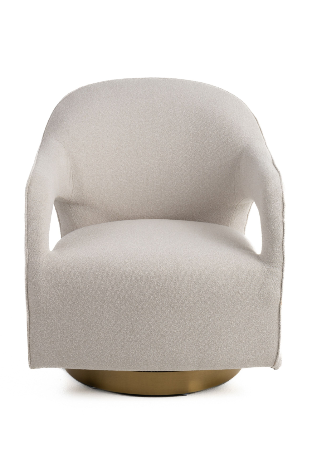 Beige Swivel Accent Armchair | OROA Modern Worley | Oroa.com