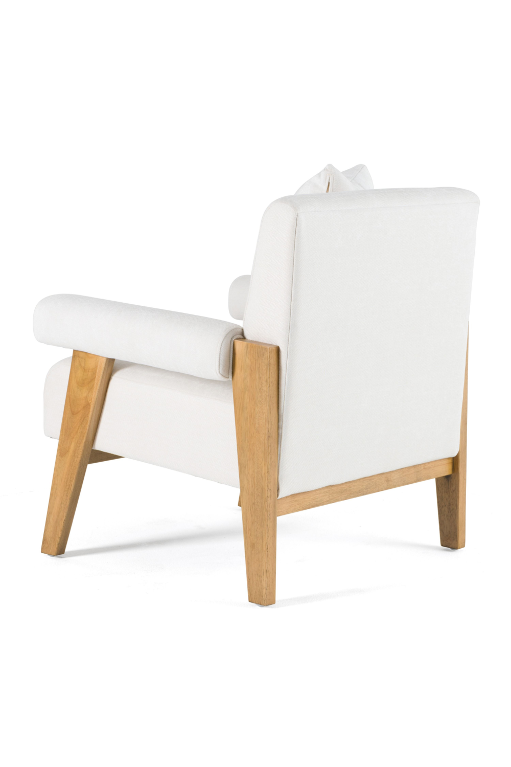 White Fabric Accent Chair | Oroa.com