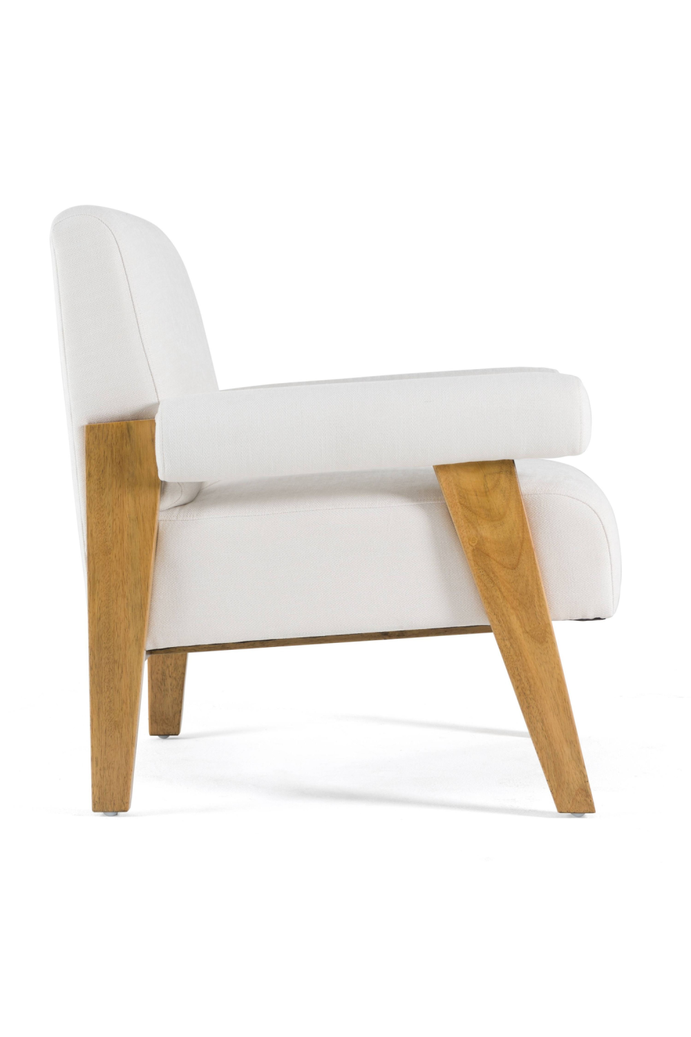 White Fabric Accent Chair | Oroa.com