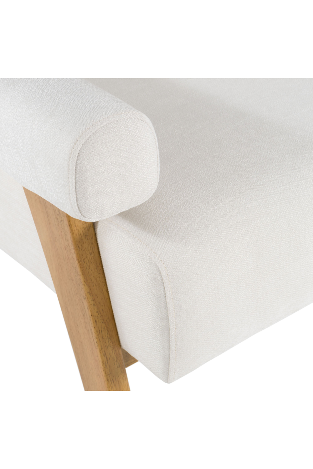 White Fabric Accent Chair | Oroa.com