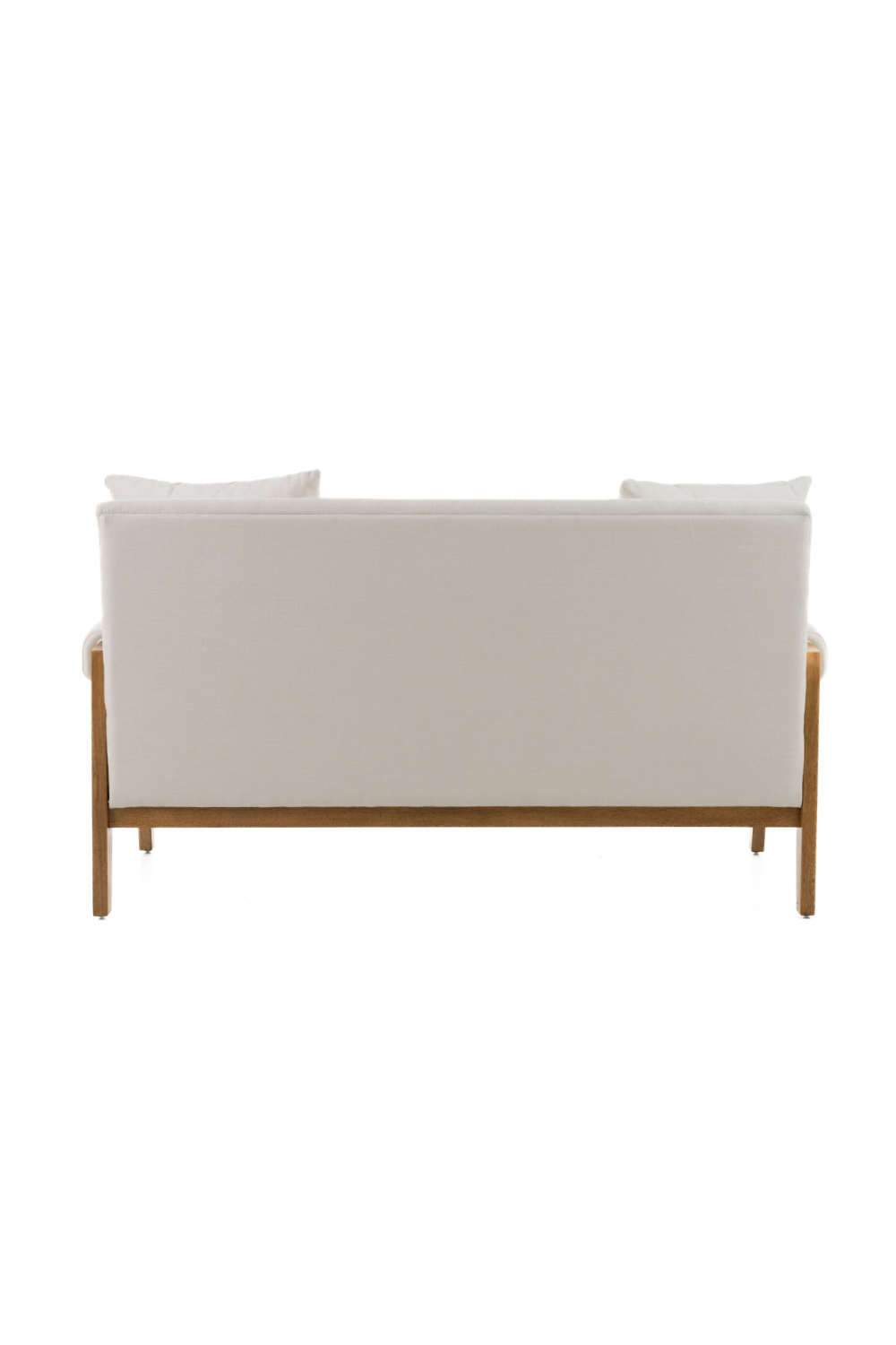 White Fabric Loveseat – Cynthia – alternate view 5