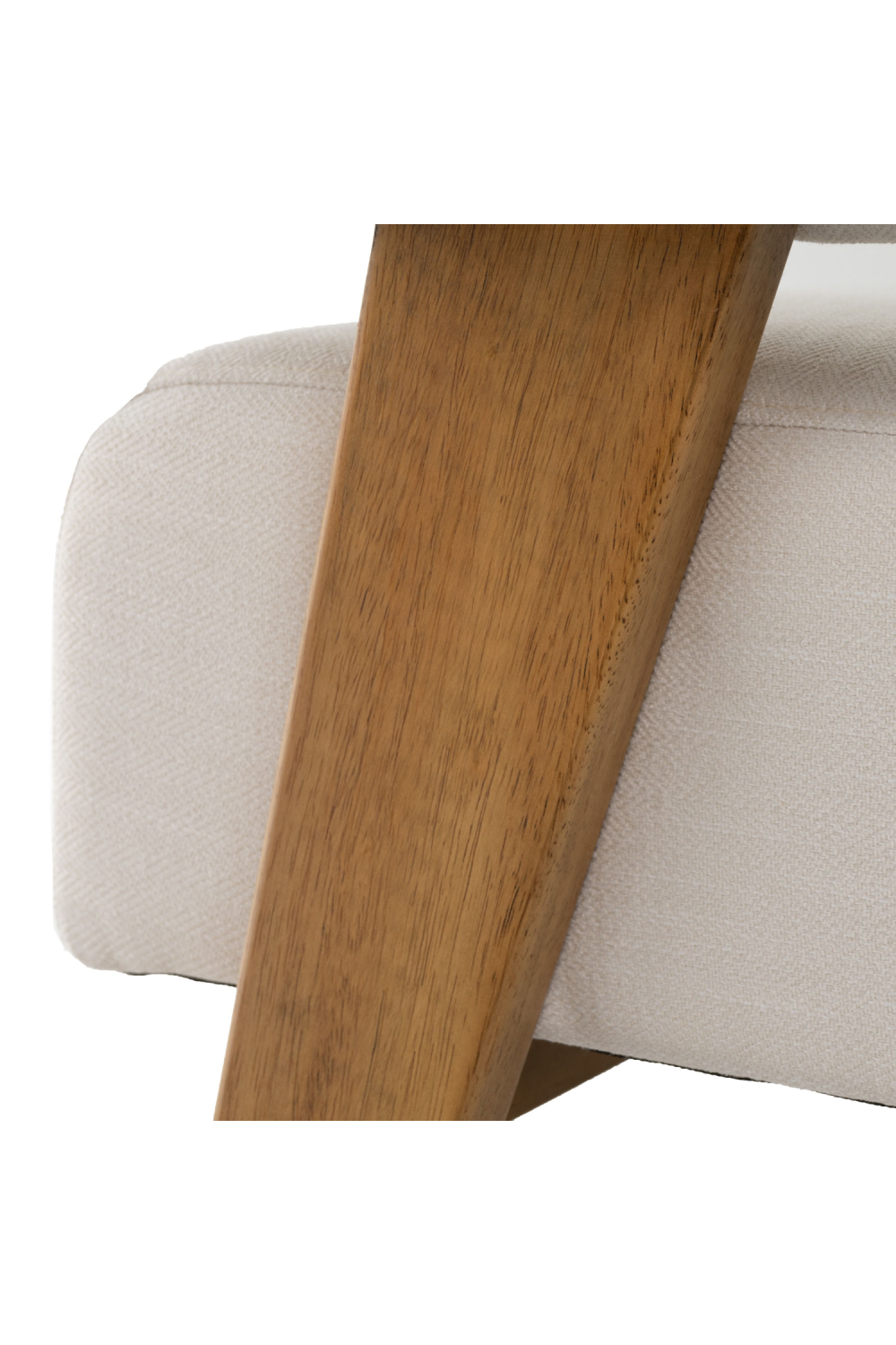 White Fabric Loveseat – Cynthia – alternate view 7