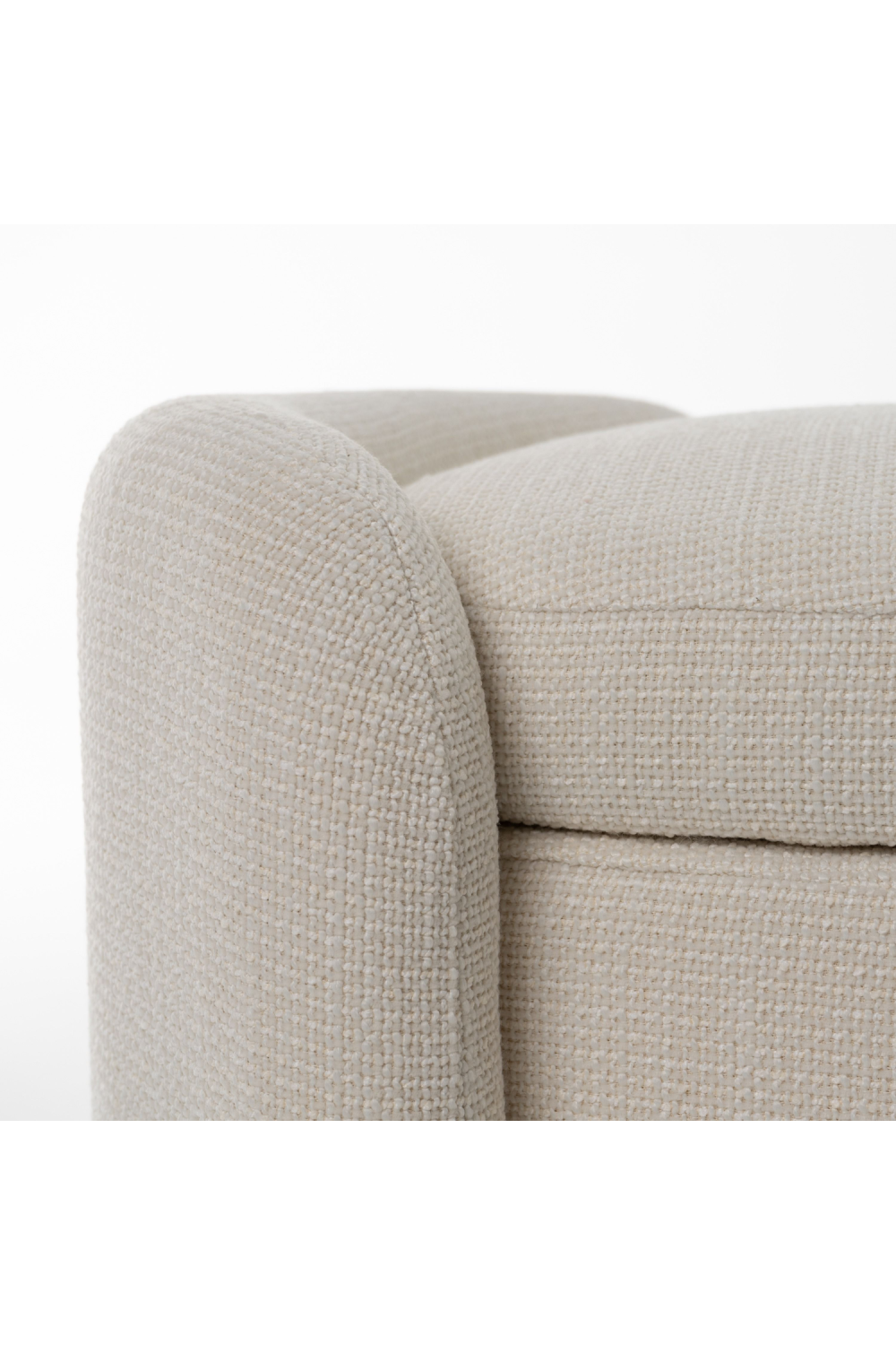 Cream Storage Ottoman Bench | OROA Modern Erin | Oroa.com