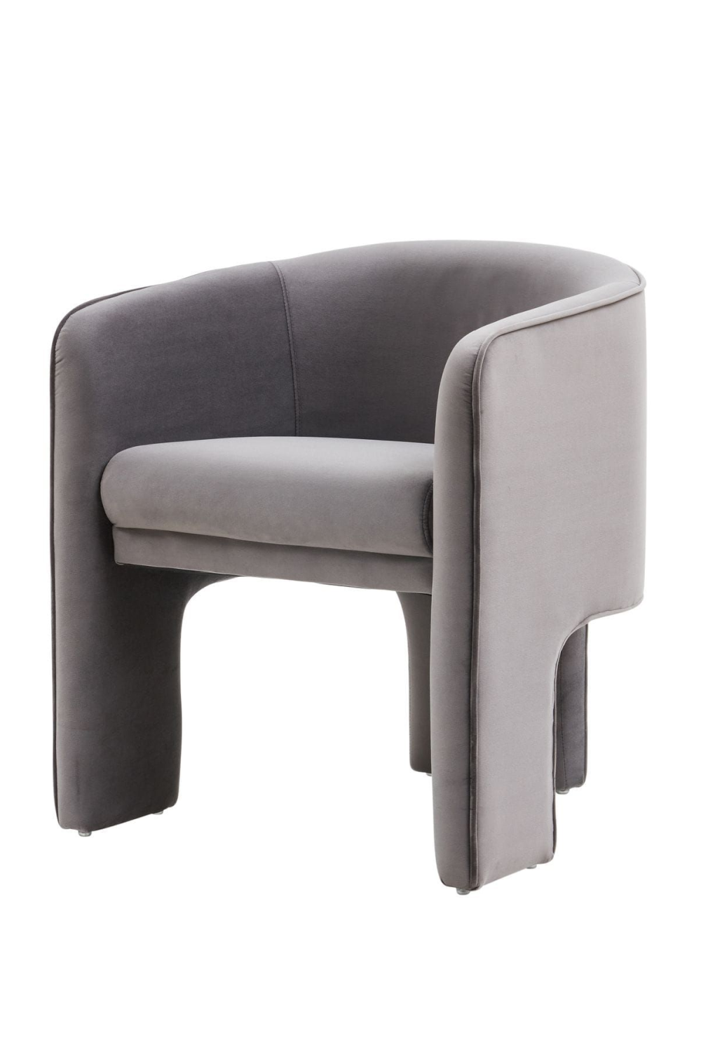 Three-Legged Velvet Accent Chair | Oroa.com