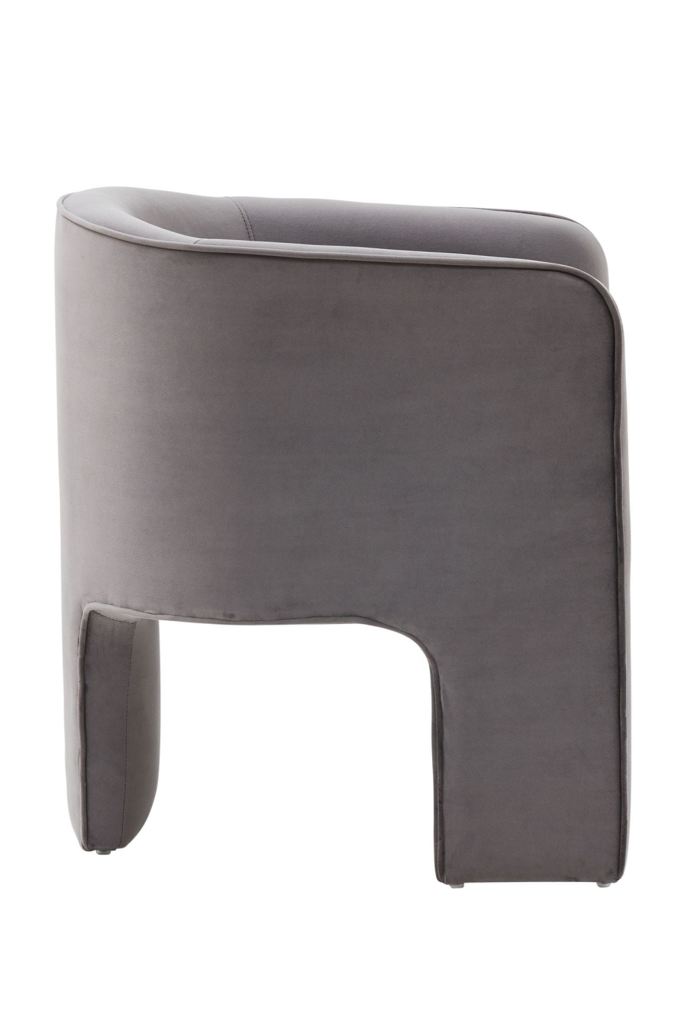 Three-Legged Velvet Accent Chair | OROA Modern Kyle | Oroa.com