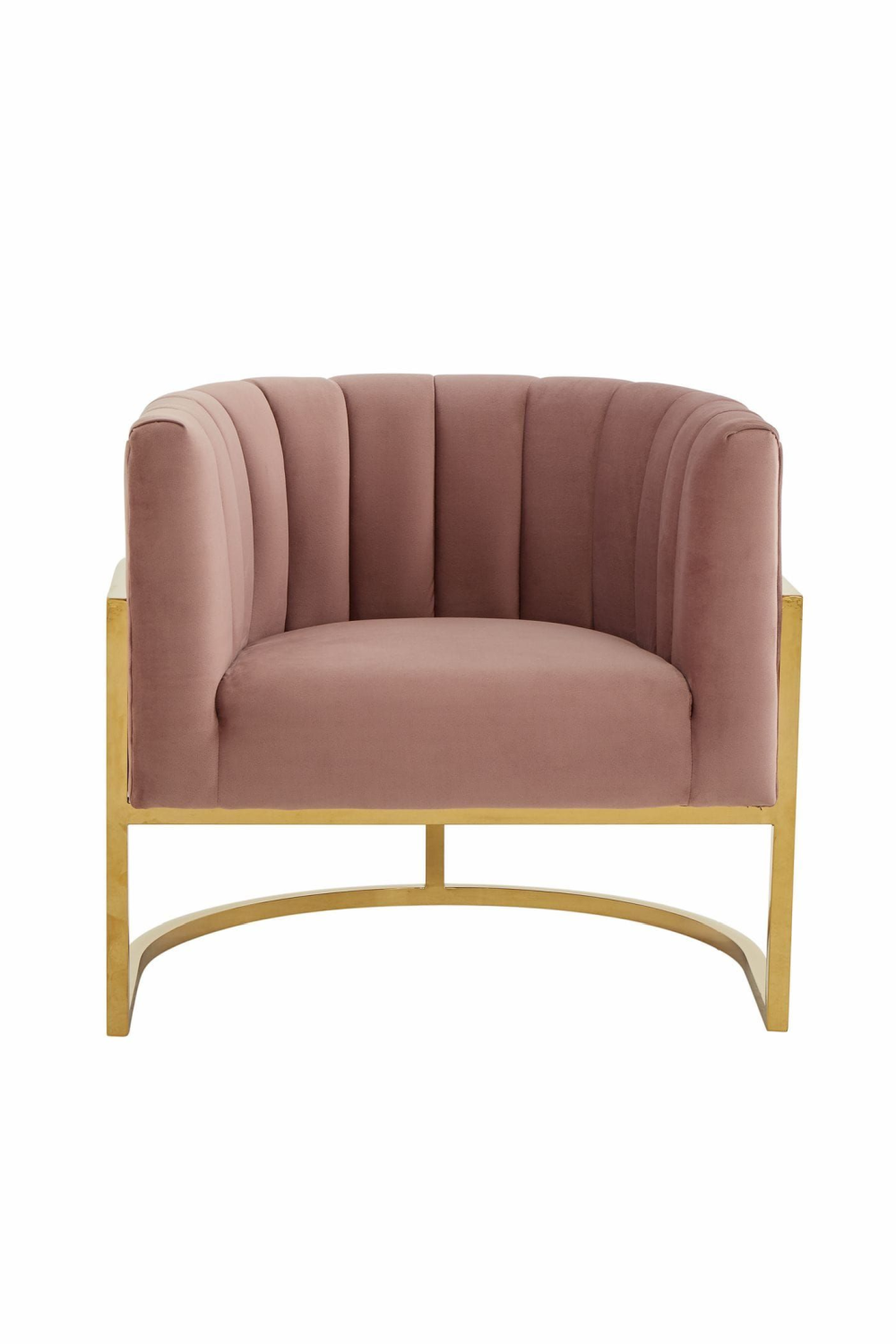 Velvet Channel-Tufted Accent Chair | OROA Modern Landau | Oroa.com