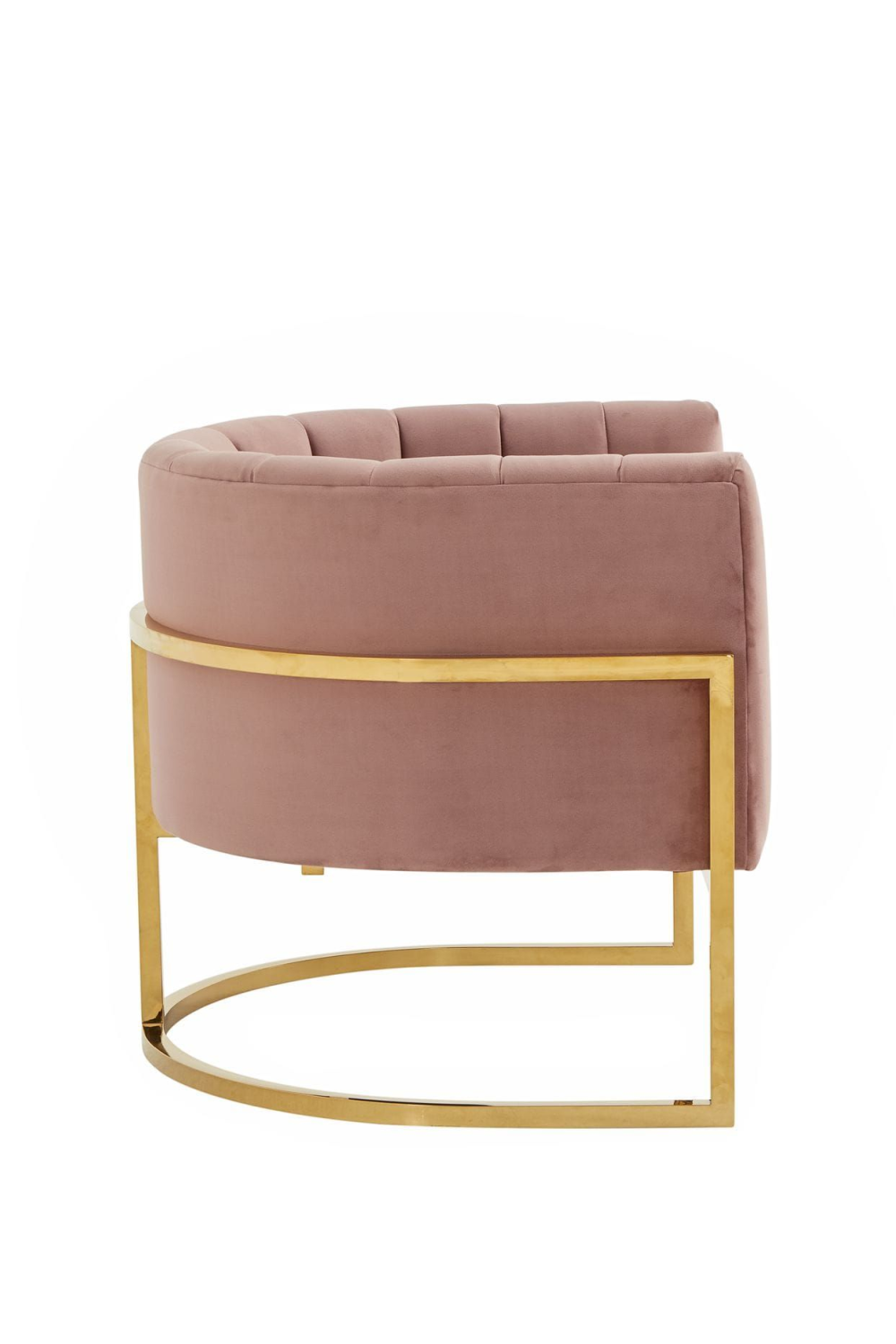 Velvet Channel-Tufted Accent Chair | OROA Modern Landau | Oroa.com