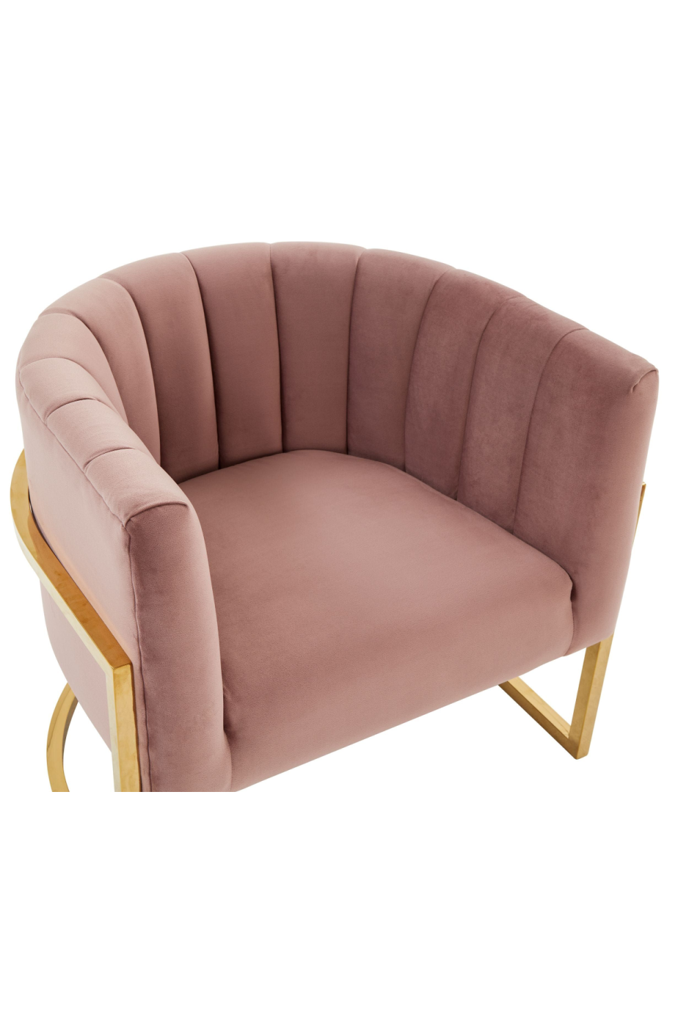 Velvet Channel-Tufted Accent Chair | OROA Modern Landau | Oroa.com