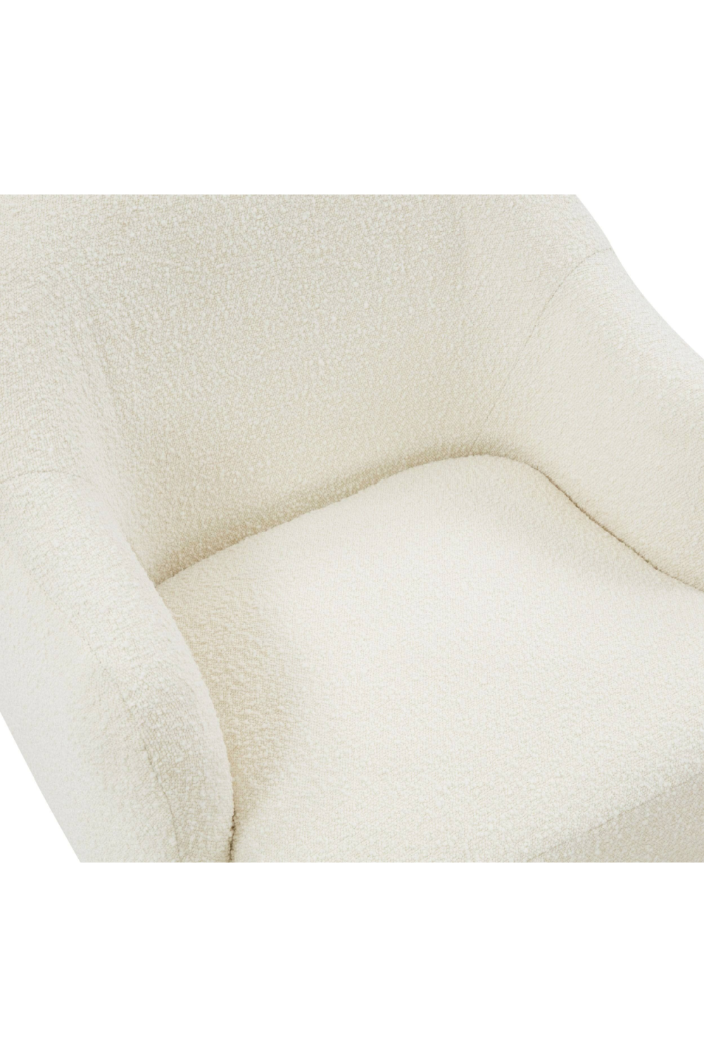 White Sherpa Upholstered Accent Chair | OROA Modern Masha | Oroa.com