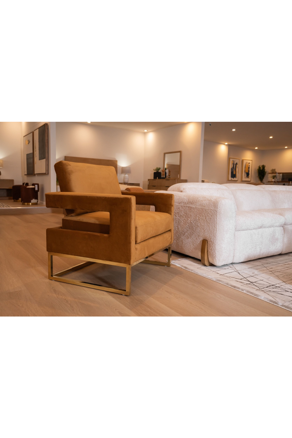 Velvet Accent Chair | Oroa.com