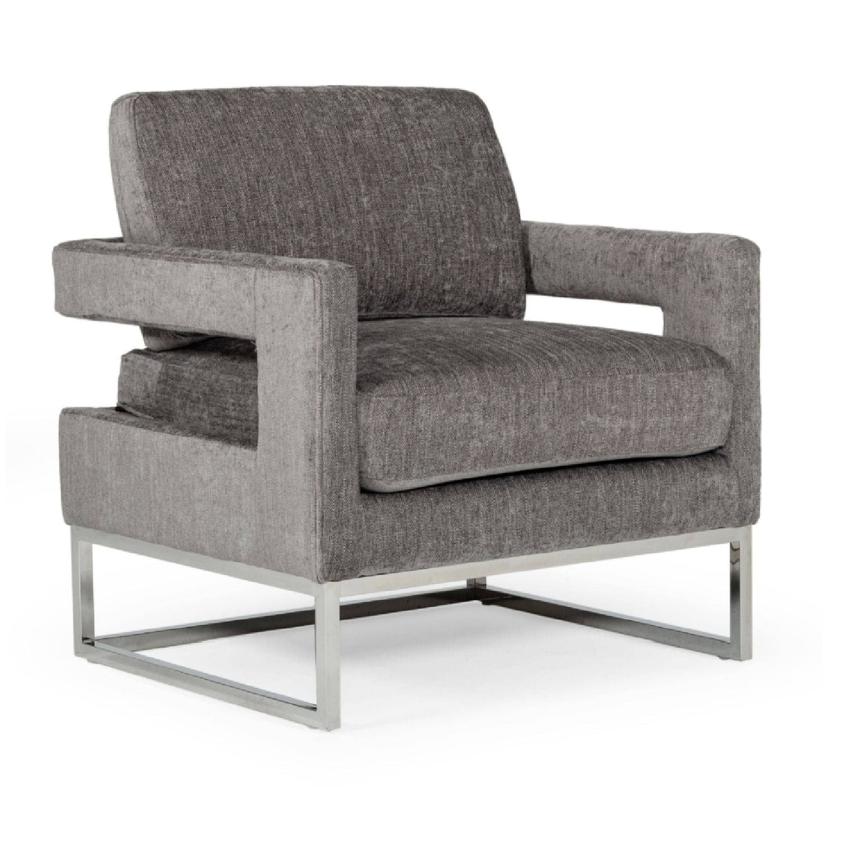 Velvet Accent Chair – Edna – front view