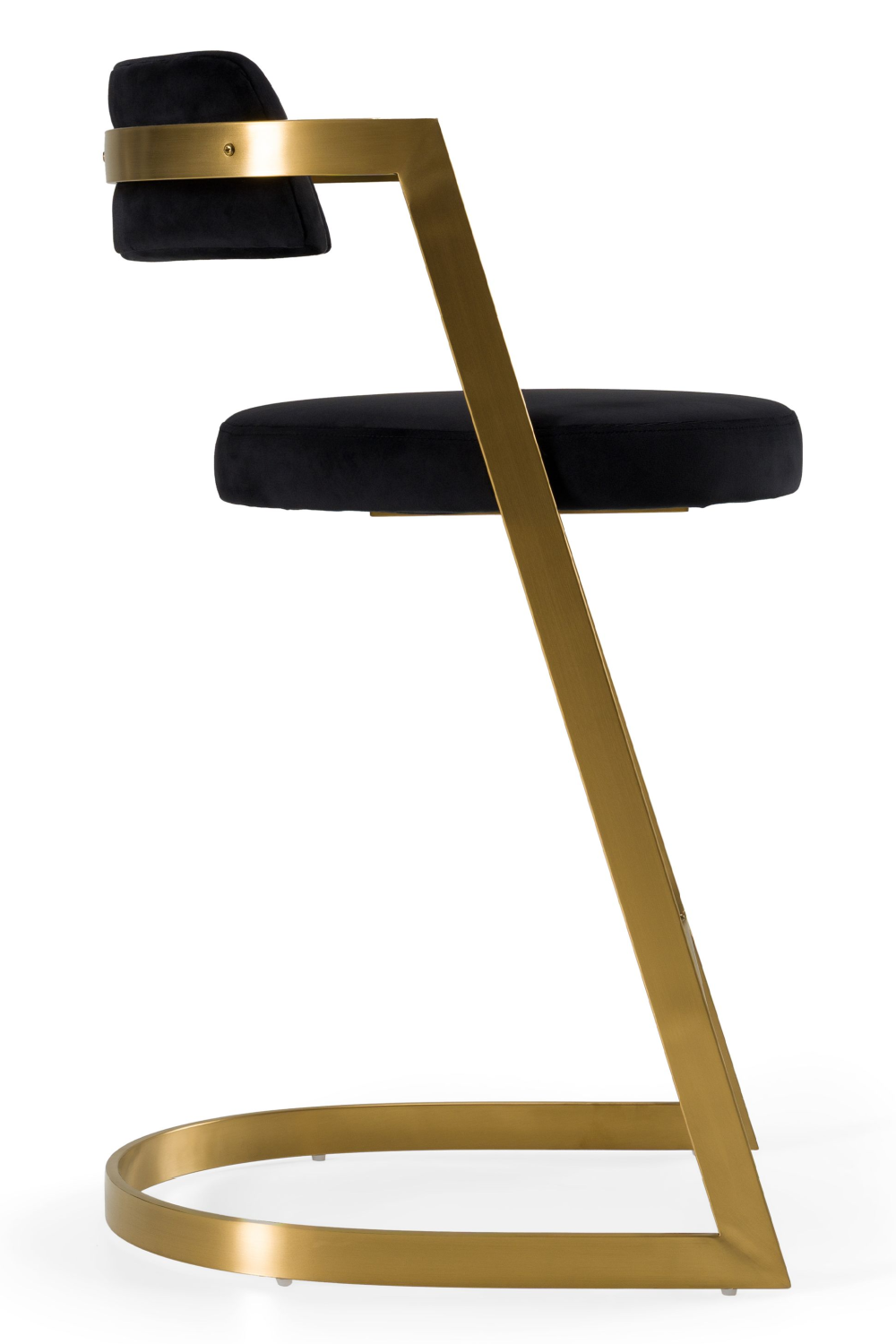 Gold Framed Cantilevered Counter Stool | OROA Modern Shandra | Oroa.com