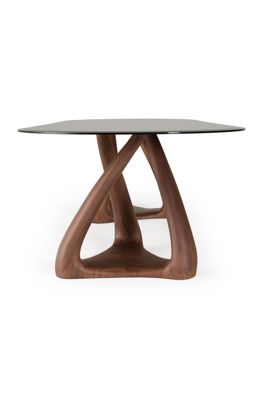 Gray Glass Oval Dining Table | OROA Modern Christine | Oroa.com