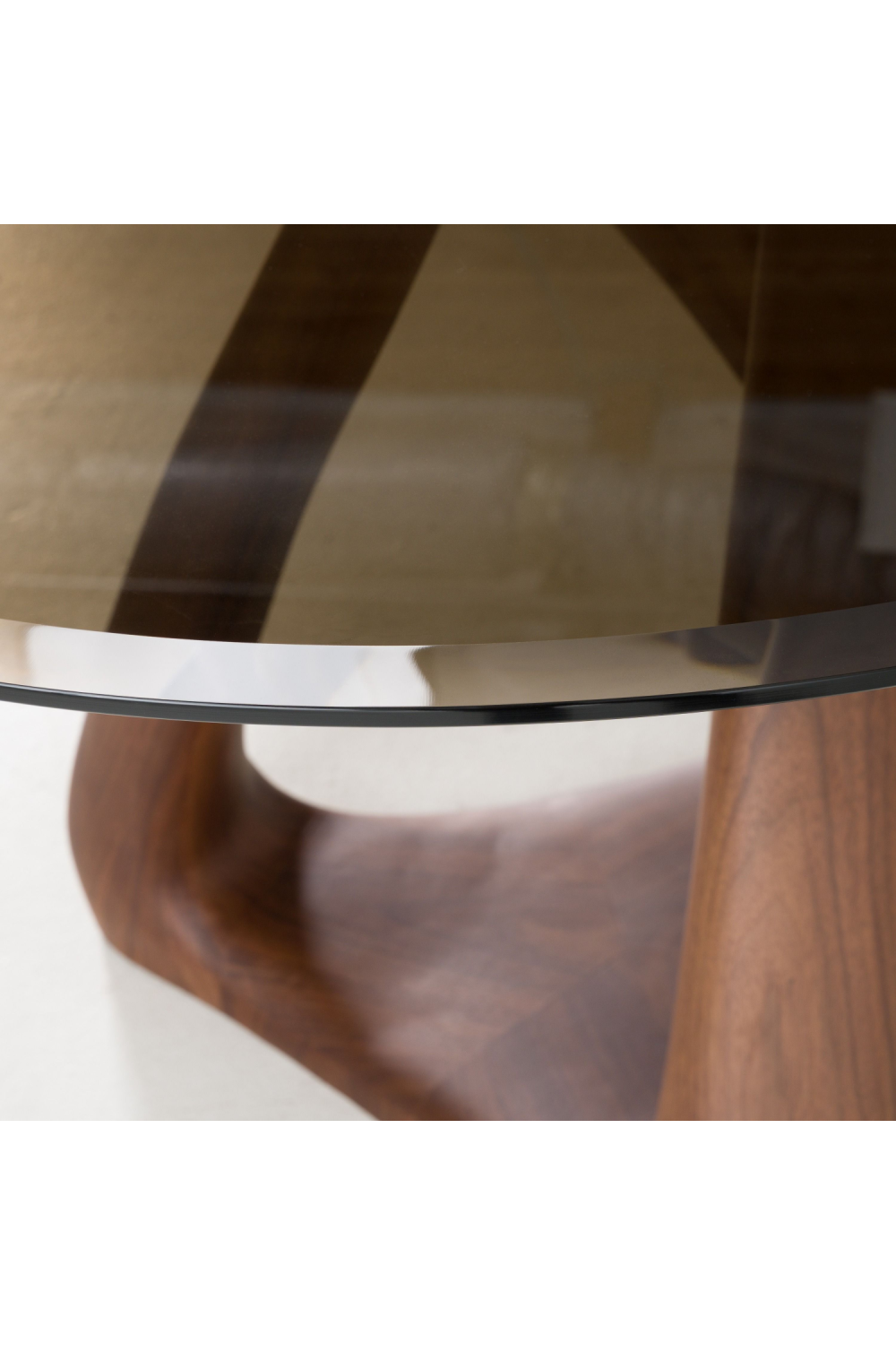 Gray Glass Oval Dining Table | OROA Modern Christine | Oroa.com