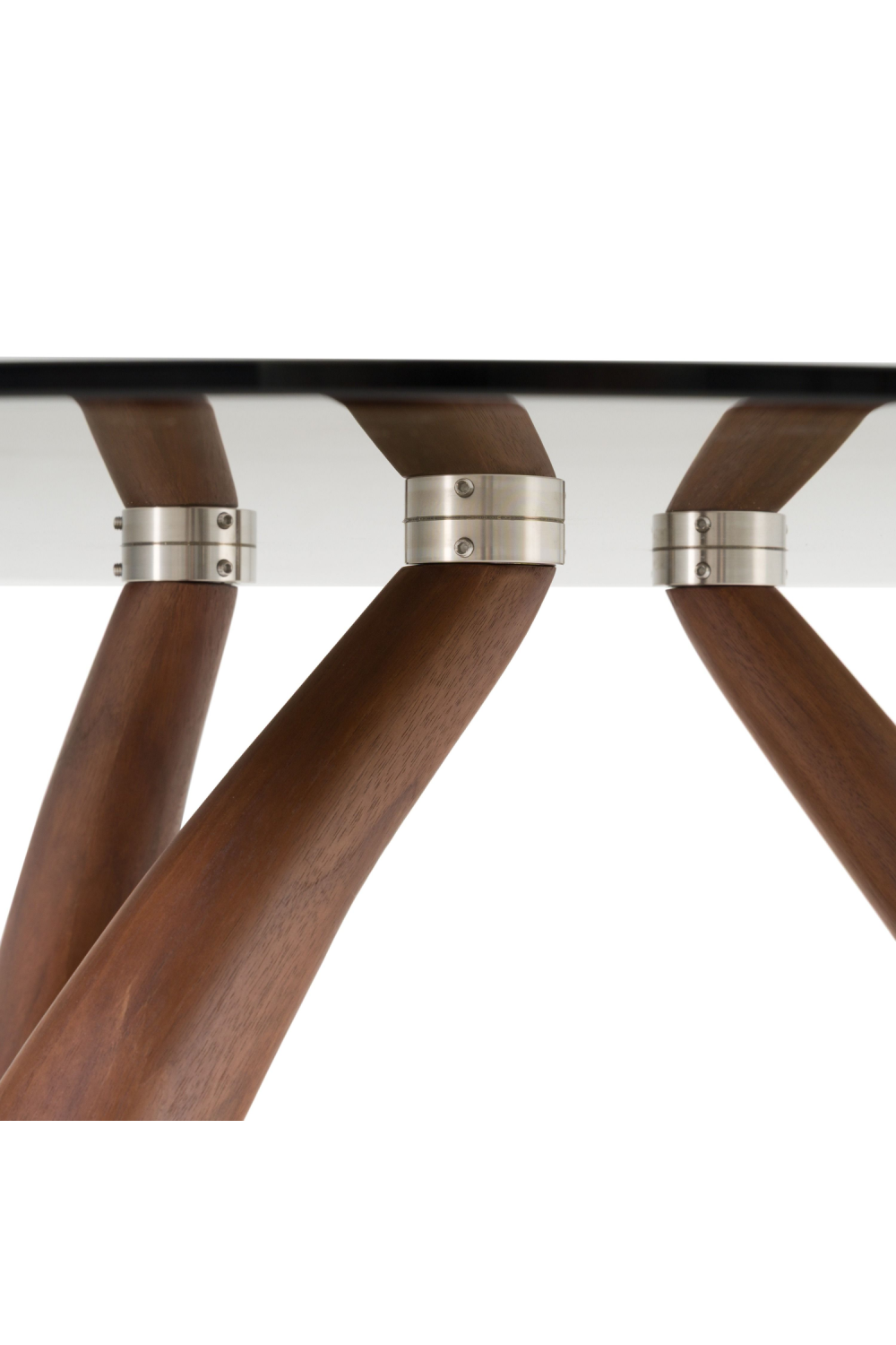 Round Gray Glass Coffee Table | OROA Modern Christine | Oroa.com