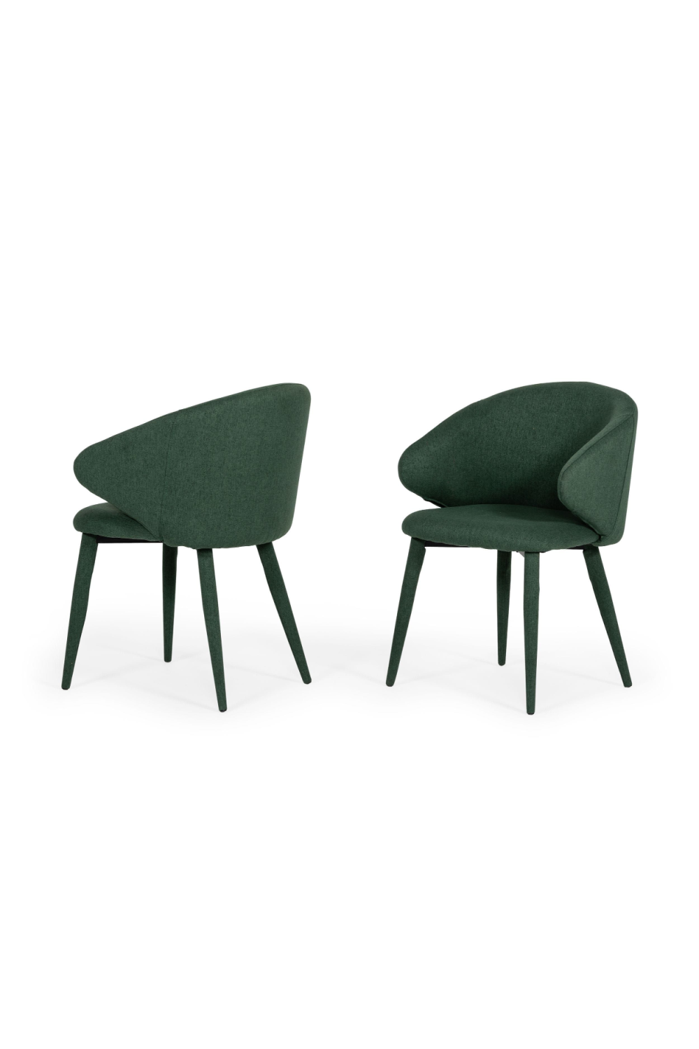 Green Linen Dining Chairs (2) | OROA Modern Keller | Oroa.com