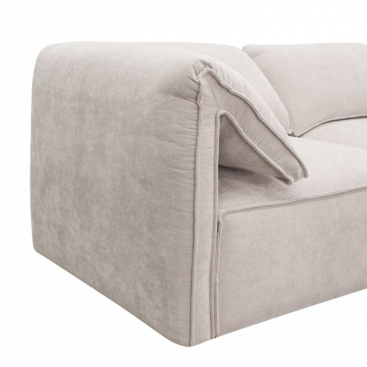 Modern European furniture - Gray Fabric Sectional Sofa - www.oroa.com