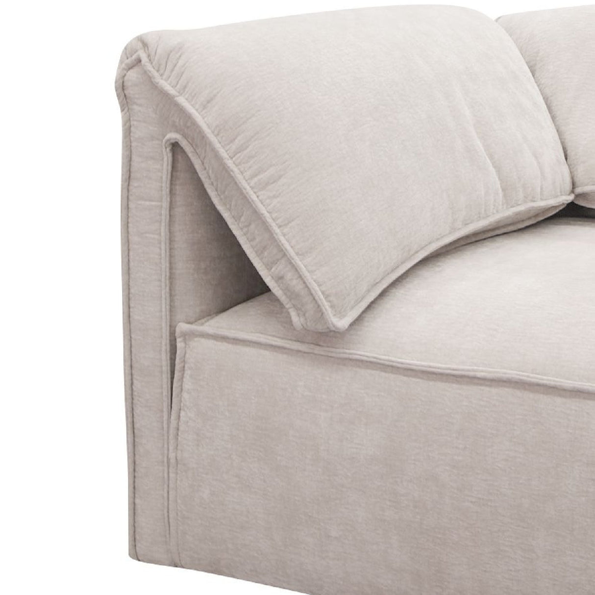 Modern European furniture - Gray Fabric Sectional Sofa - www.oroa.com