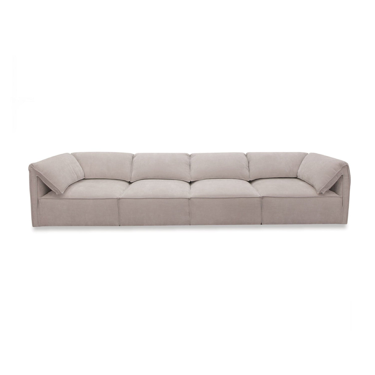 Modern European furniture - Gray Fabric Sectional Sofa - www.oroa.com