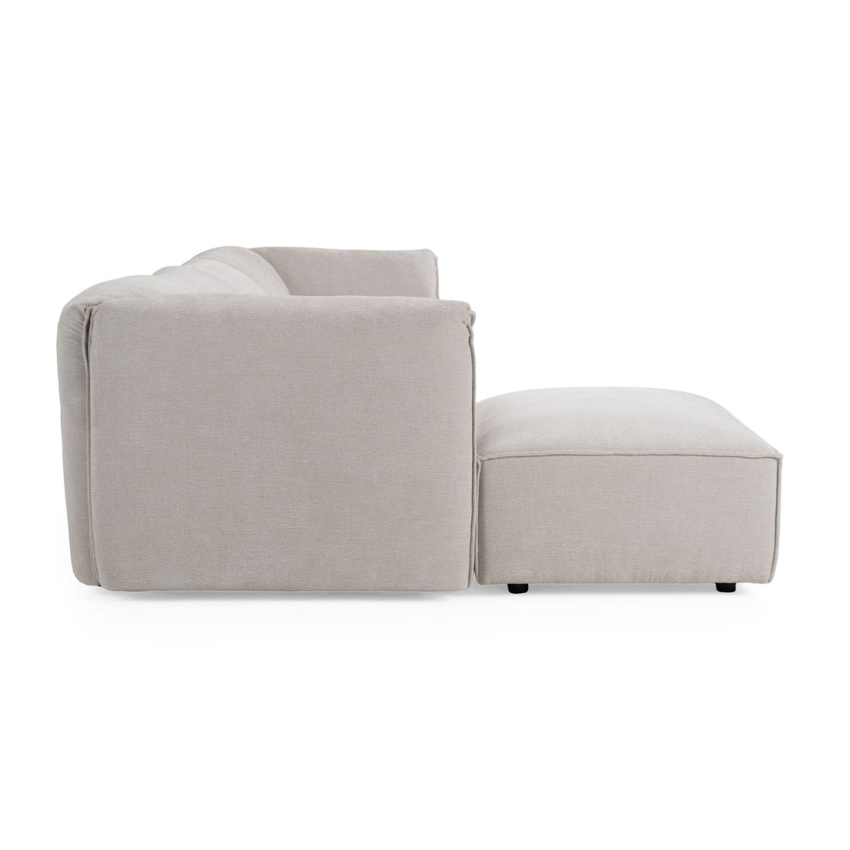 Modern European furniture - Gray Fabric Sectional Sofa - www.oroa.com