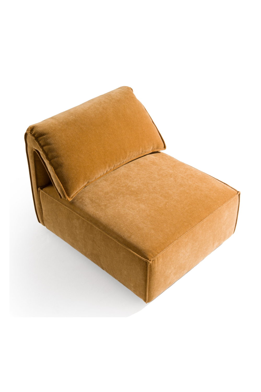 Orange Armless Sectional Sofa | Oroa.com