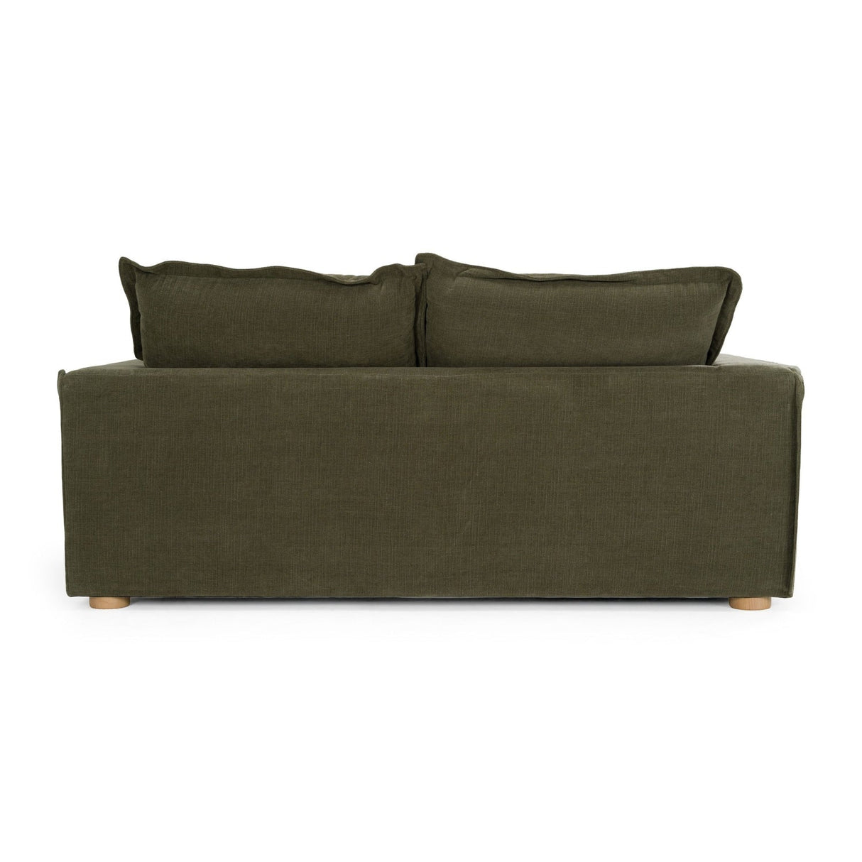 Modern European furniture - Green Fabric Loveseat - www.oroa.com