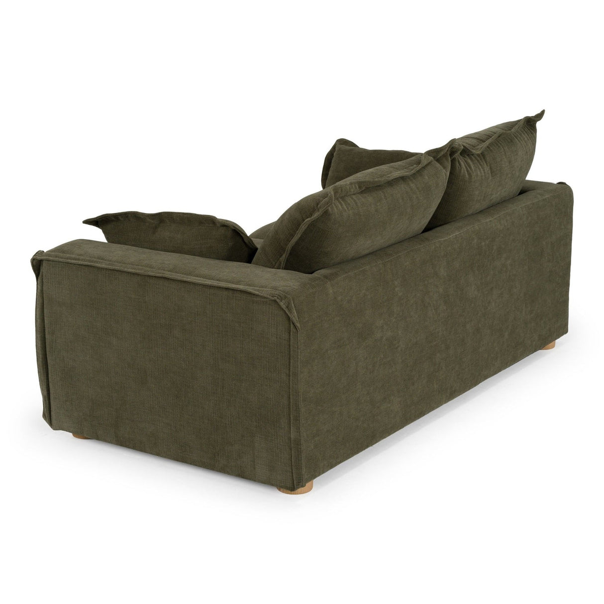 Modern European furniture - Green Fabric Loveseat - www.oroa.com