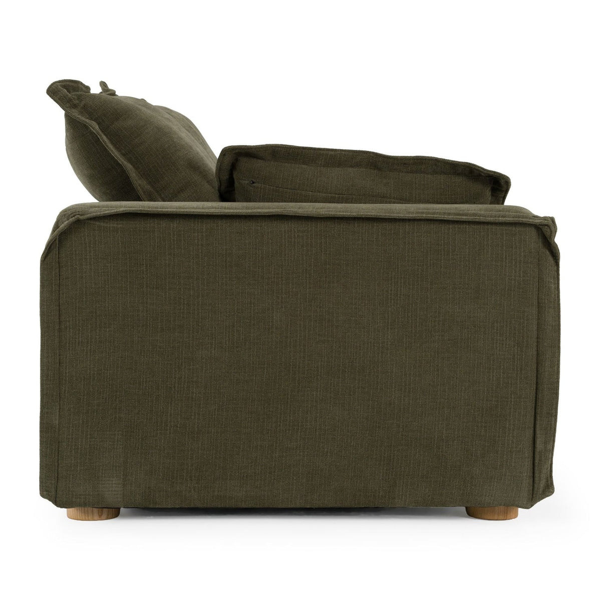 Modern European furniture - Green Fabric Loveseat - www.oroa.com