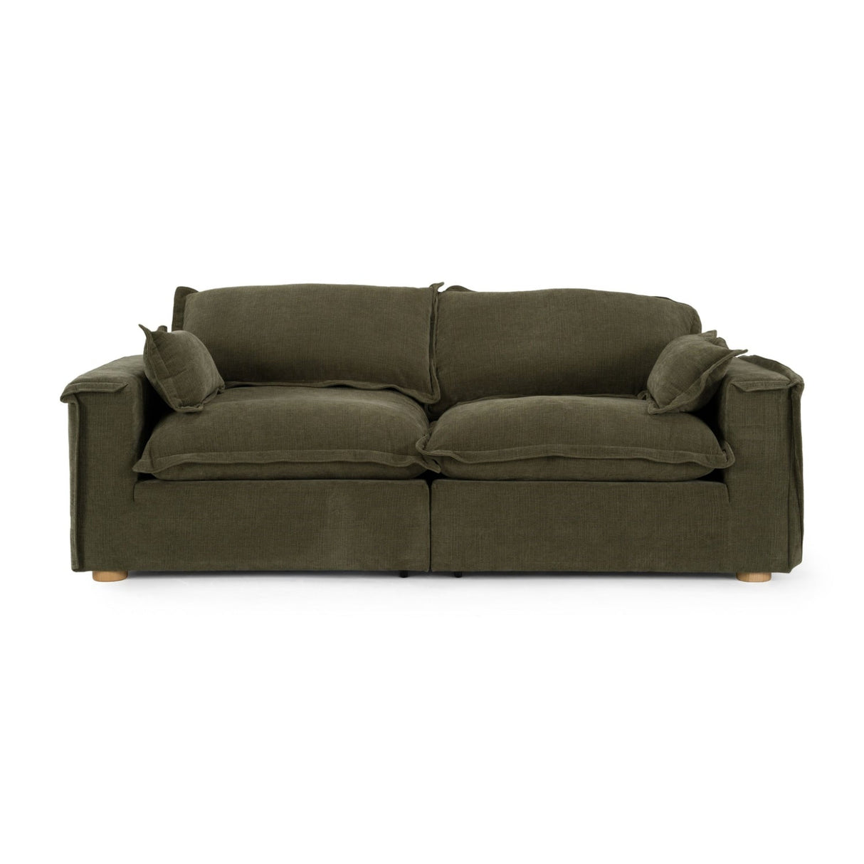 Modern European furniture - Green Fabric 3-Seater Sofa - www.oroa.com