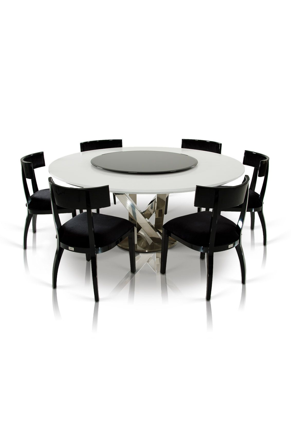 Black Dining Chair Set (2) | OROA Modern Alek | Oroa.com