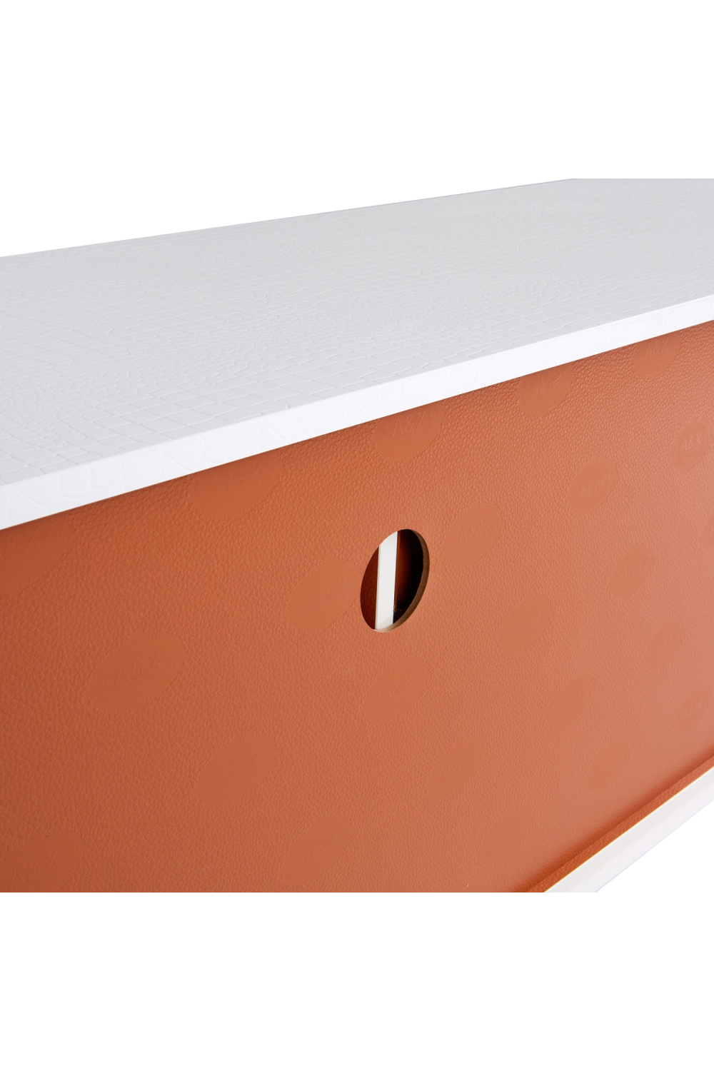 White Crocodile-Textured Sideboard | OROA Modern Skyline | Oroa.com