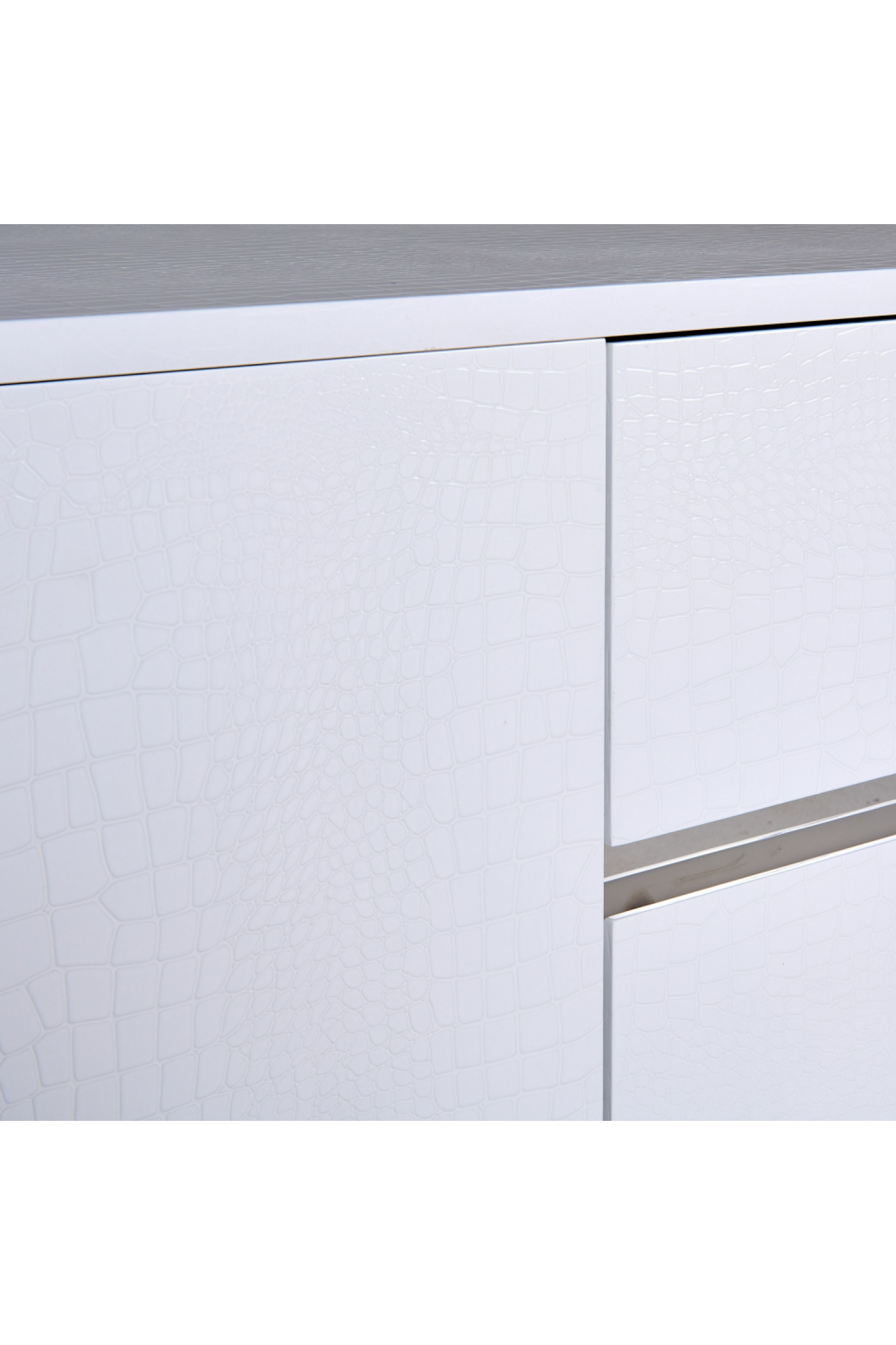 White Crocodile-Textured Sideboard | Oroa.com